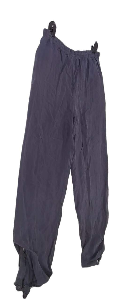 Mens Blue Elastic Waist Pull On Ankle Zip Jogger Pants Size Large image number 2