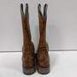 Ariat Unisex Brown Leather Slip On Western Style Boots Size 7.5 image number 4