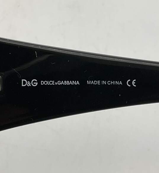 D&G Black/Gray 6010 01/87 Rectangle Sunglasses image number 7
