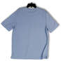 Mens Blue Crew Neck Short Sleeve Regular Fit Pullover T-Shirt Size Medium image number 2