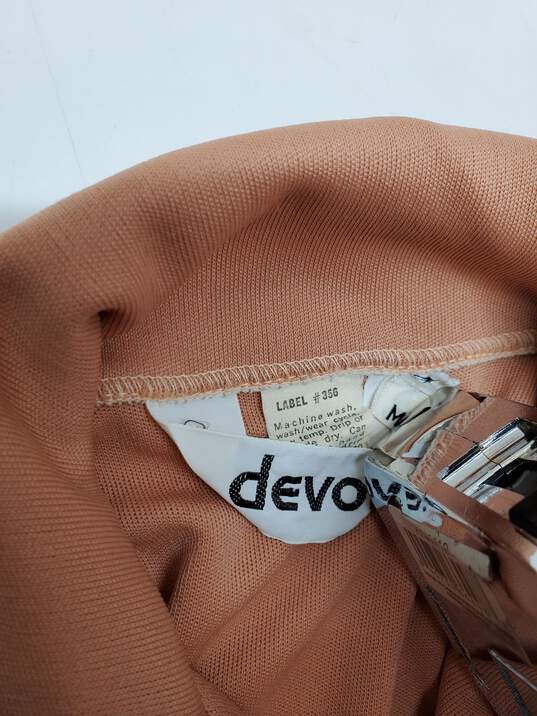 Vintage Devon Long Sleeve Quarter Button Down Striped Shirt Women's Size M image number 3