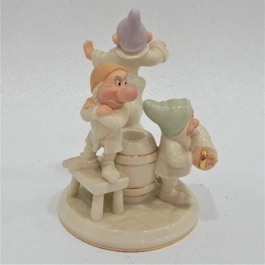 Lenox Snow White & The Seven Dwarfs Candlestick Set w/ COA IOB image number 8