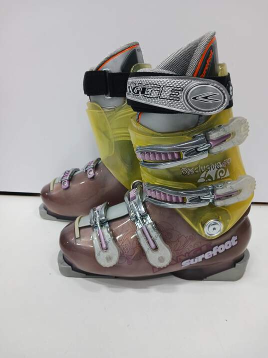 Lange Women's Green/Purple Ski Boots Size 6.5 283mm image number 2