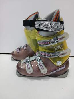 Lange Women's Green/Purple Ski Boots Size 6.5 283mm alternative image