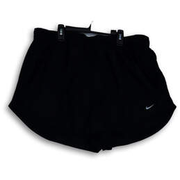 Womens Black Dri-Fit Regular Fit Elastic Waist Athletic Shorts Size 2X