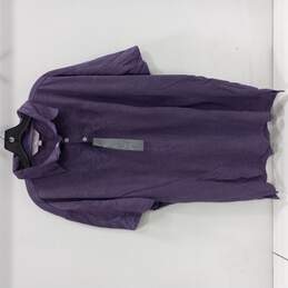 Bradley Allen Men's Purple Heavy Weight/Super Heavy Weight Polo Dress Shirt (No Size) NWT