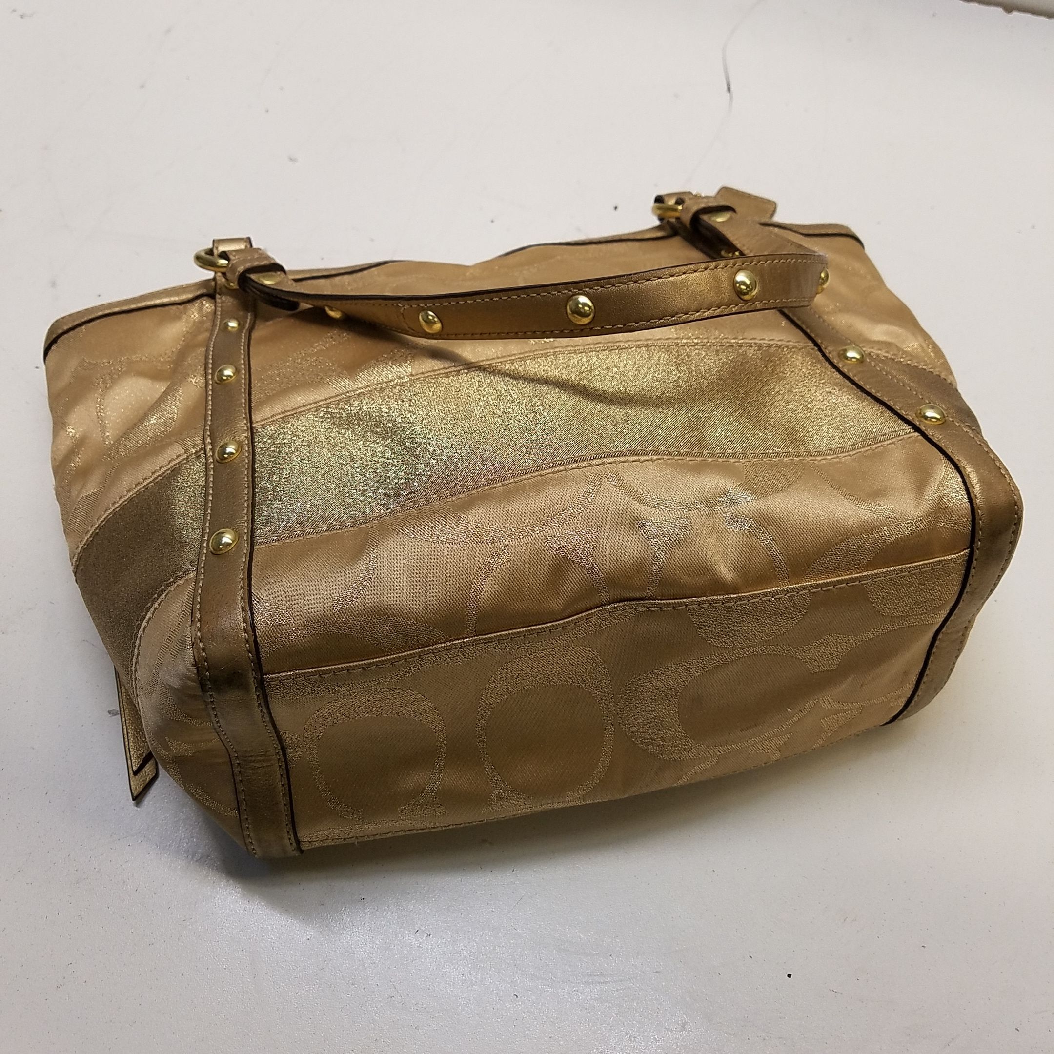Pre-Owned Coach Chain Shoulder Bag Metallic Gold Leather Ladies COACH  (Good) - Walmart.com