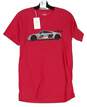 NWT Unbranded Mens Pink Short Sleeve Crew Neck Pullover T Shirt Size Small image number 1