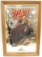 Vintage Miller High Life Beer Series 5 Wildlife Black Bear Mirror Bar Sign image number 1
