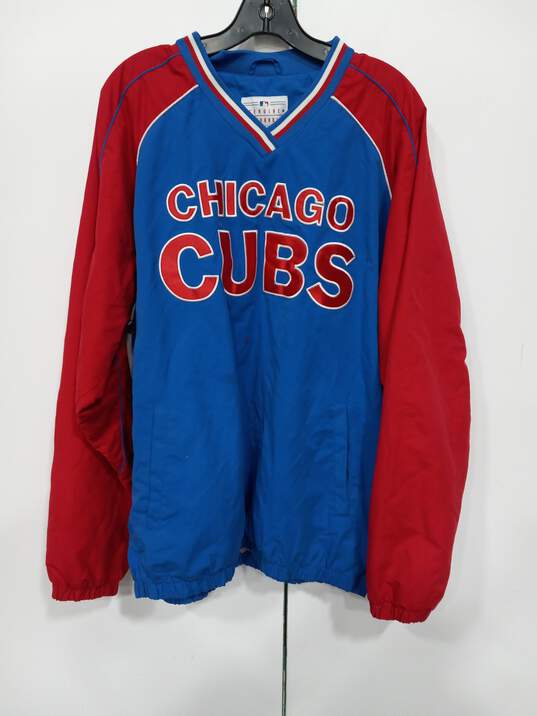 Men's MLB Genuine Merchandise Chicago Cubs Pullover Jacket Sz L image number 1