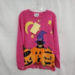 The Quacker Factory Long Sleeve Pullover Halloween Sweater NWT Size L