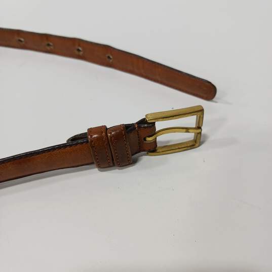 Women's Brown Leather Dooney and Bourke Belt Size 30 image number 3