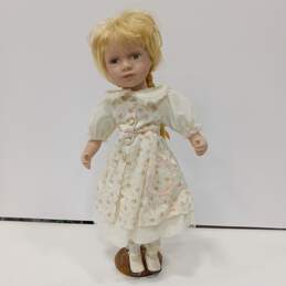 Collector's Porcelain Doll w/ Stand