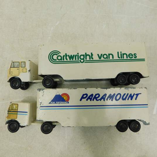 VNTG Ralstoy and Mar Tar Brand Metal Semi/Tractor Trailer Trucks (Set of 6) image number 4