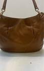 Michael Kors Brown Leather Hobo Shoulder Tote Bag image number 2