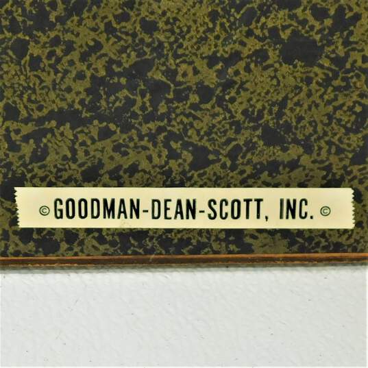 Vintage Goodman Dean Scott Framed Chalkware 3D Book Art image number 6