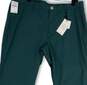 NWT Mens Green Golf Slim Fit Pockets Straight Leg Chino Pants Size 38X32 image number 3