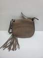 AllSaints Mori Crossbody Leather Almond Brown Shoulder Bag image number 1