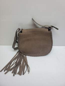 AllSaints Mori Crossbody Leather Almond Brown Shoulder Bag