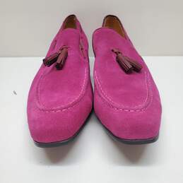 Maurice by JC Studio Suede Tasseled Loafers Men's 11.5 in Pink alternative image