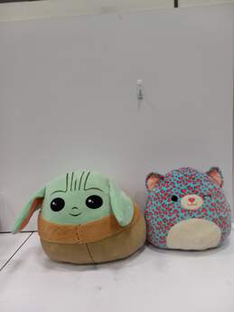 2PC Kelly Toy Squishmallow Baby Yoda & Cheeta Stuffed Animal Bundle alternative image