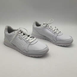Mens ST Runner V3 384855-10 White Leather Tennis Sneaker Shoes Size 11.5