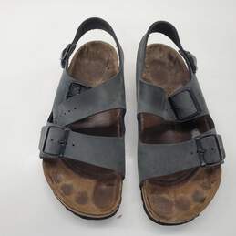 Vintage Birkenstock Milano Basalt Black Nubuck Sandals Unisex Size M 5 | W 7 alternative image