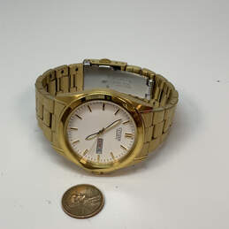 Designer Citizen Gold-Tone Stainless Steel Round Dial Analog Wristwatch alternative image