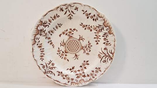 Antique Mintons Montrose Brown Transferware 10 in Plate image number 1