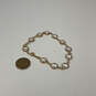 Designer Swarovski Gold-Tone Sparking Crystal Clear Chain Bracelet image number 2