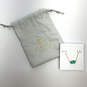 Designer Kendra Scott Gold-Tone Blue Crystal Pendant Necklace w/ Dust Bag image number 5