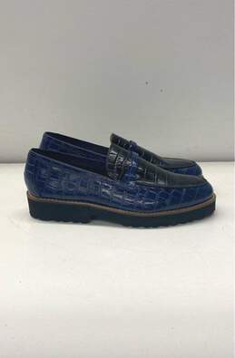 Girotti Milano Blue Slip-On Dress Shoe Men 8