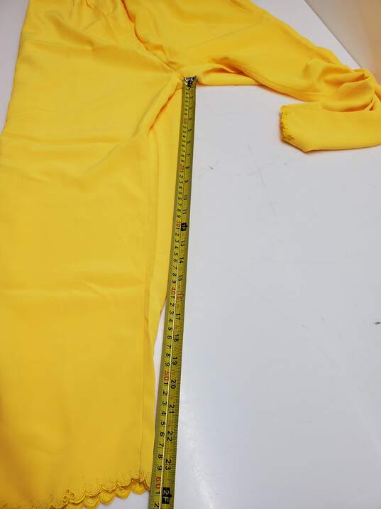 Lightweight Bright Yellow 2 Piece Women's Top & Bottom Set No Size Tag image number 3