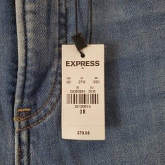 Express Women's Blue Skinny Jeans SZ 0R NWT image number 3