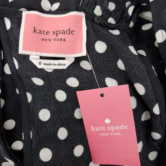 NWT Kate Spade WM's Lia Dot Black Jumpsuit Size 6 image number 3