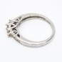 10K White Gold Diamond Accent Ring (SZ 4.0) - 1.9g image number 3