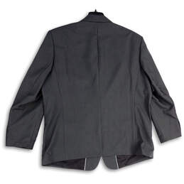 NWT Mens Gray Notch Lapel Flap Pocket Long Sleeve Two Button Blazer Sz 52R alternative image