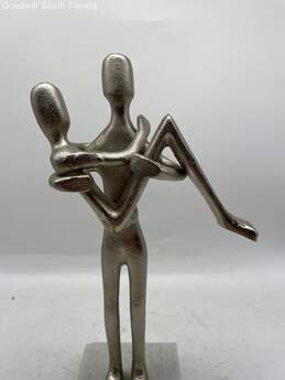 Silver-Tone Couple Sculpture alternative image