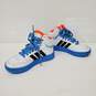 Adidas Youth Hoops Mid 3.0 Mickey & Friends Champion Blue & White High Top Sneakers Size 11K image number 3