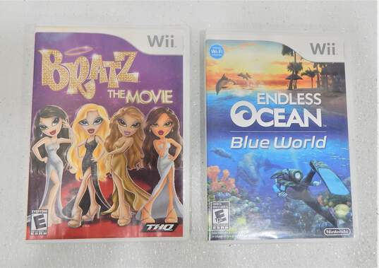 Nintendo Wii W/ 2 Games, 2 Controllers, 1 Nunchuk, Endless Ocean image number 2