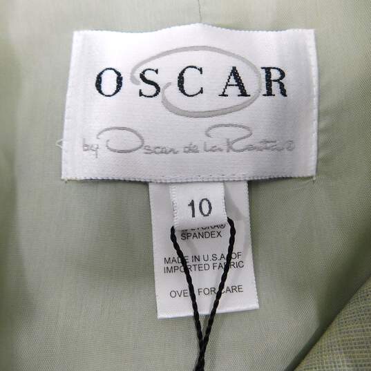 Oscar De La Renta Keylime Green Women’s Blazer Size 10 NWT with COA image number 7