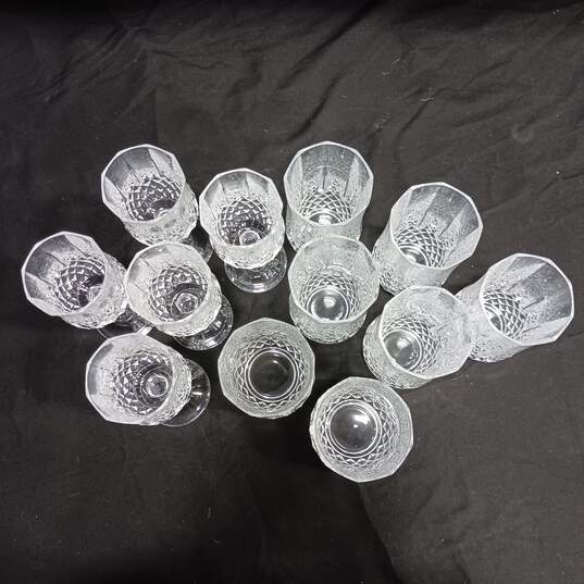 Set of 12 Assorted Crystal Wine & Drinking Glasses image number 3