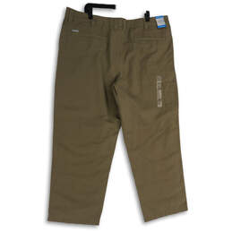 NWT Mens Khaki Flat Front Slash Pocket Straight Leg Chino Pants Size 42x30 alternative image