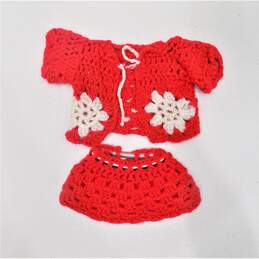 Vintage Handmade Knit & Crocheted Baby & Doll Clothing alternative image
