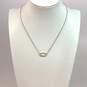 Designer Kendra Scott Gold-Tone Elisa Link Chain Crystal Cut Pendant Necklace image number 1