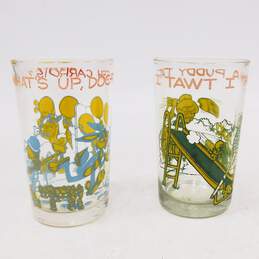 VTG 1970s Warner Bros Looney Tunes Collector Drinking Juice Glasses alternative image