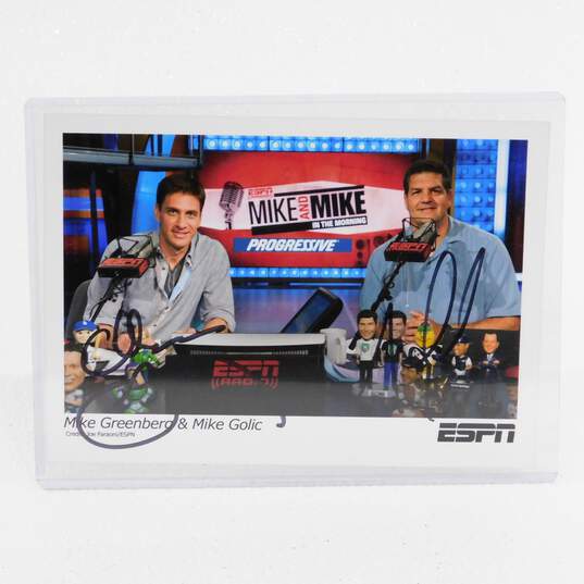 Mike Greenberg & Mike Golic Signed Photo Mike & Mike ESPN image number 1