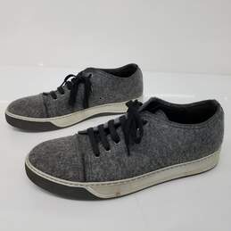 Lanvin DBB1 Felt Low-Top Sneakers in Grey Wool Men's Size 8 alternative image