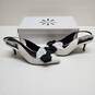 Isaac Mizrahi Live White Bow Heel Shoes Women's Size 7.5M image number 1