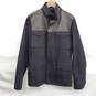 Lanvin Men's Black Leather Trim Hooded Zip Jacket Size 52 EU - AUTHENTICATED image number 1